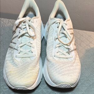 Women's White Athletic Shoes.  8.5